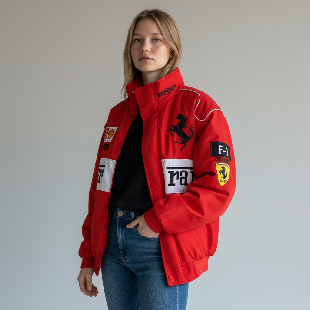 CHAQUETA SCUDERIA FERRARI VINTAGE RED